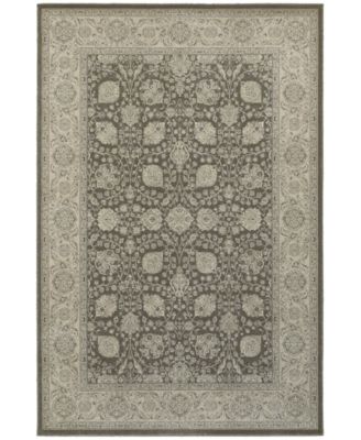 JHB Design - Tidewater  Tabriz Brown/Ivory 6'7" x 9'6" Area Rug